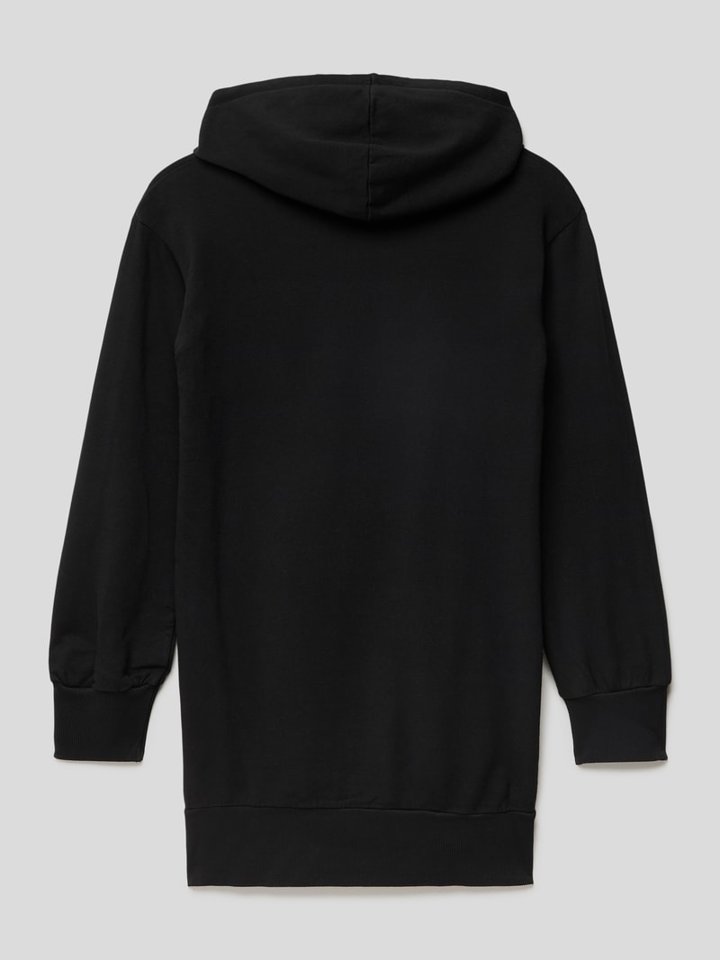Sweatkleid mit Kapuze Modell 'TERRY' in schwarz