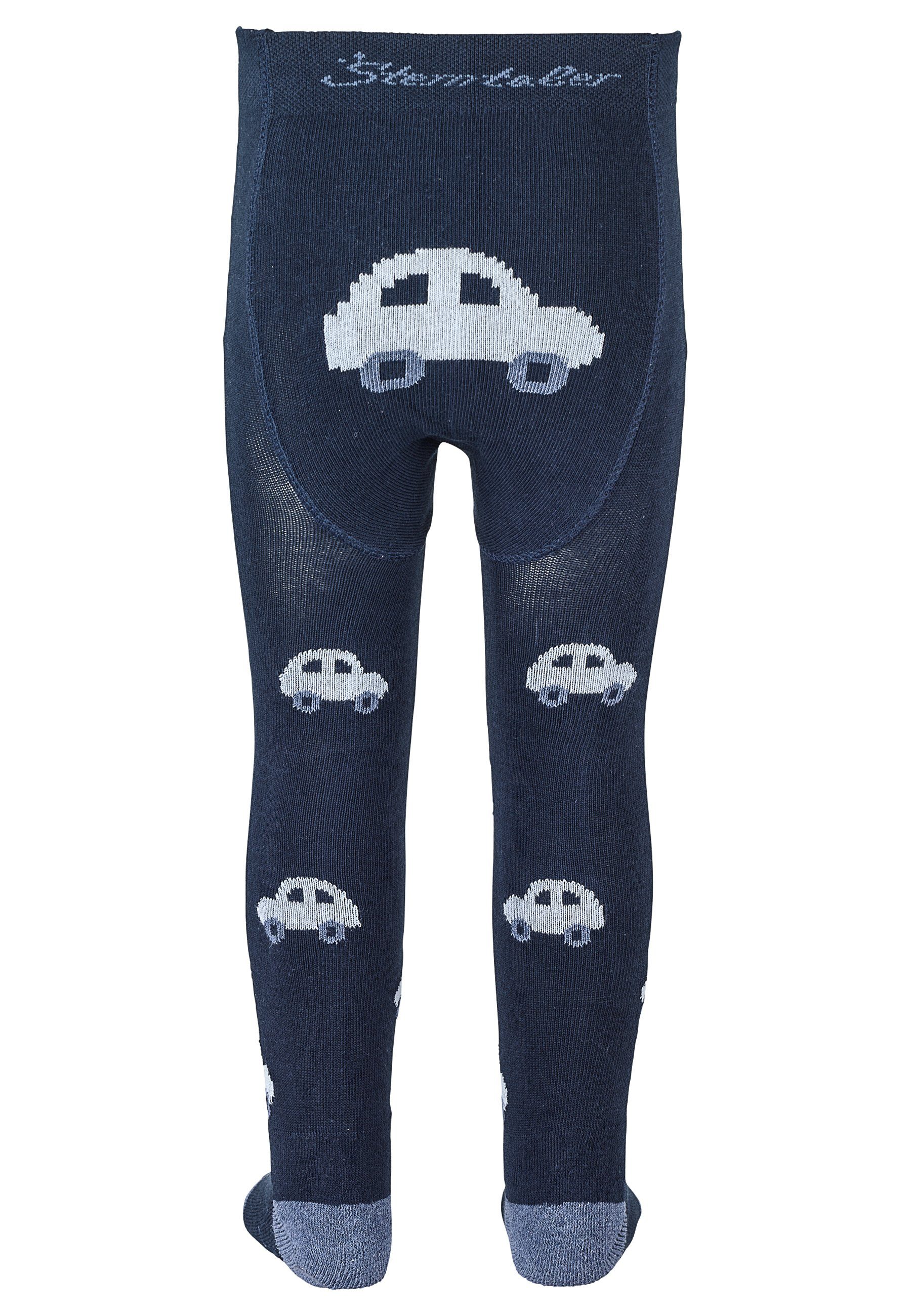 Sterntaler® Strumpfhose Krabbelstrumpfhose Auto 100 DEN (1 St. Babystrumpfhose mit süßen Motiven, Strumpfhose Vollplüsch) Krabbelstrumpfhose mit Anti-Rutsch-Noppen und Komfortbund