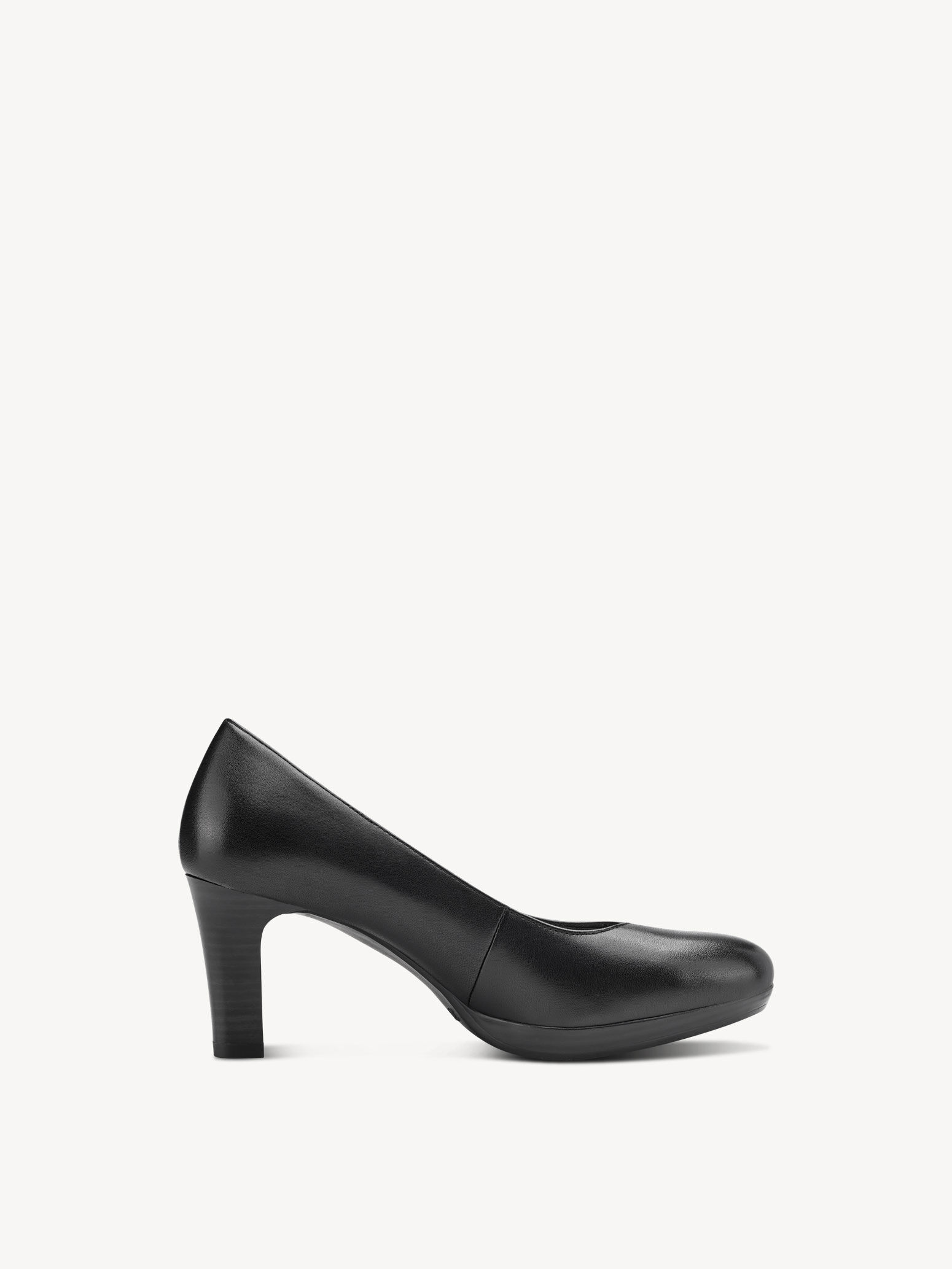Escarpin en cuir - noir