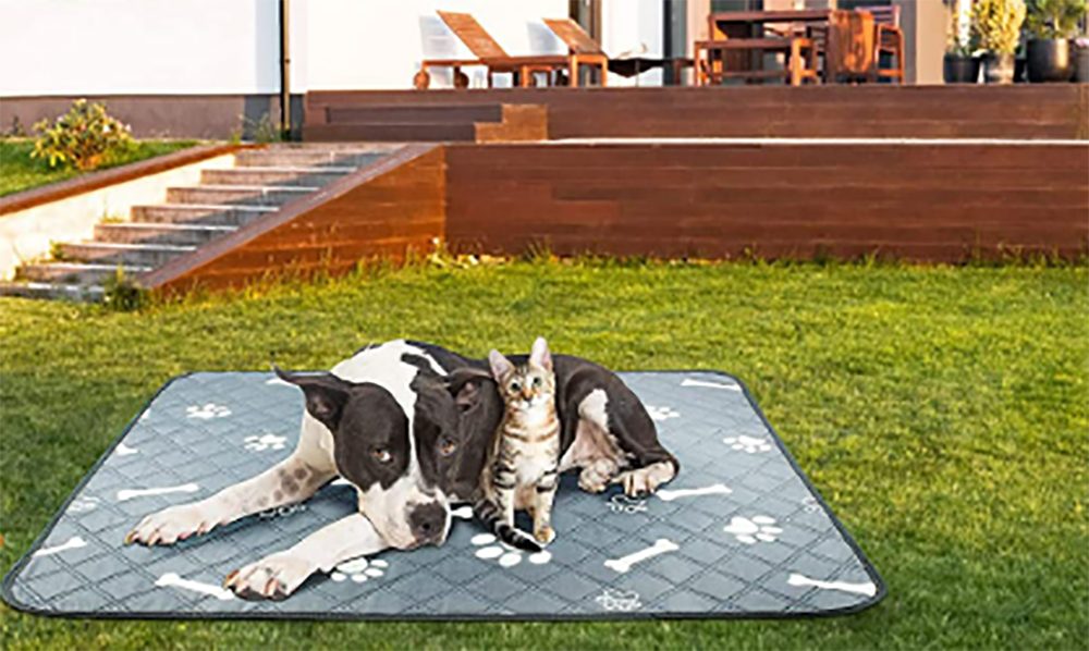 Inkontinenzauflage waschbare Hundetrainingspads Streicheln, Reise-Urini-Pads für Hunde Hundematte
