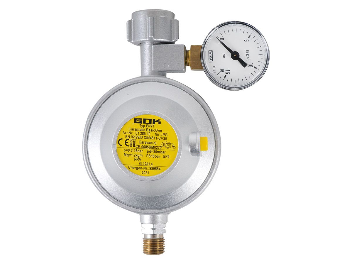 GOK 30 mbar Manometer Druckregler