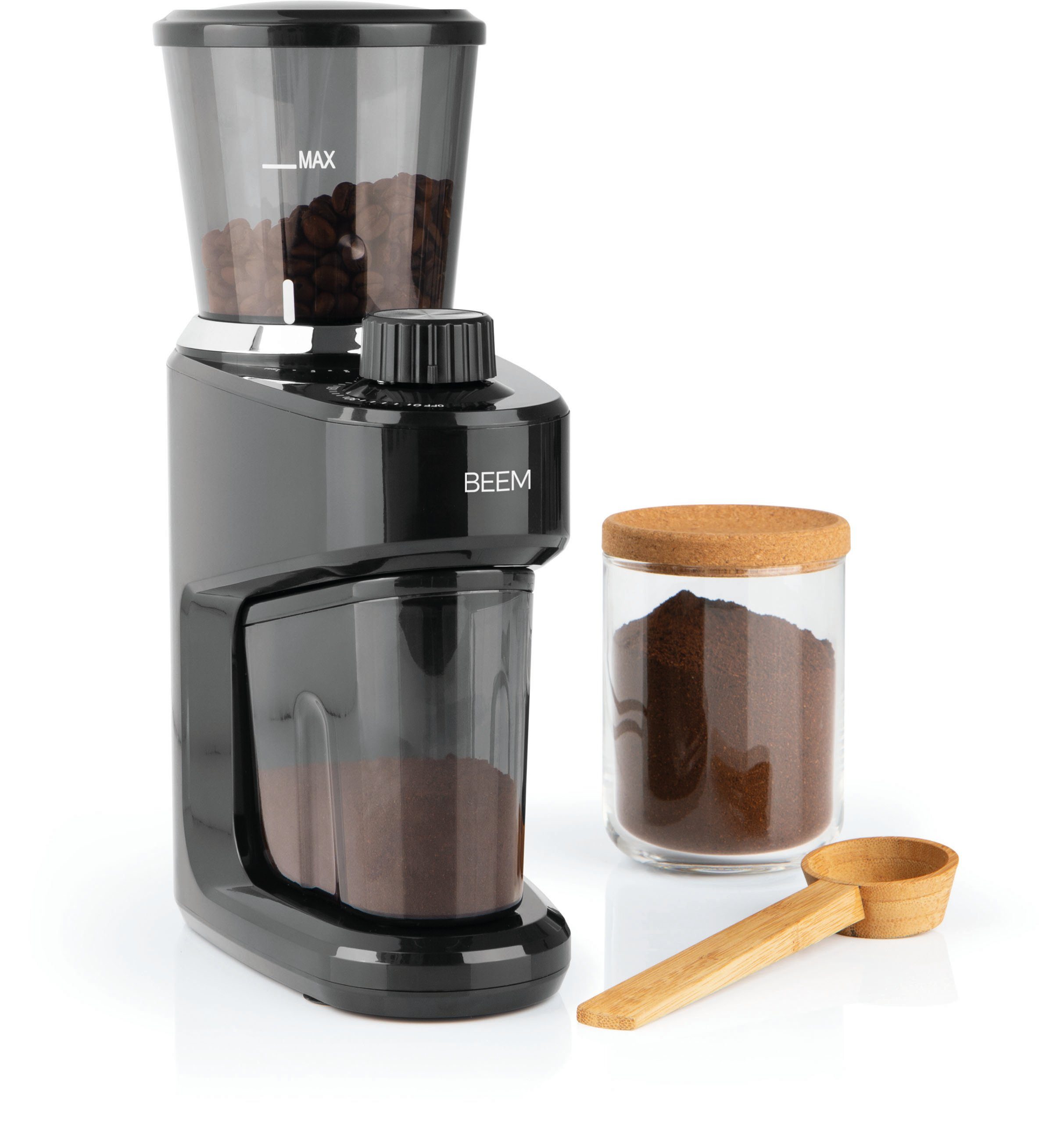 BEEM Kaffeemühle GRIND-Intense, 150 W, Kegelmahlwerk, 160 g Bohnenbehälter