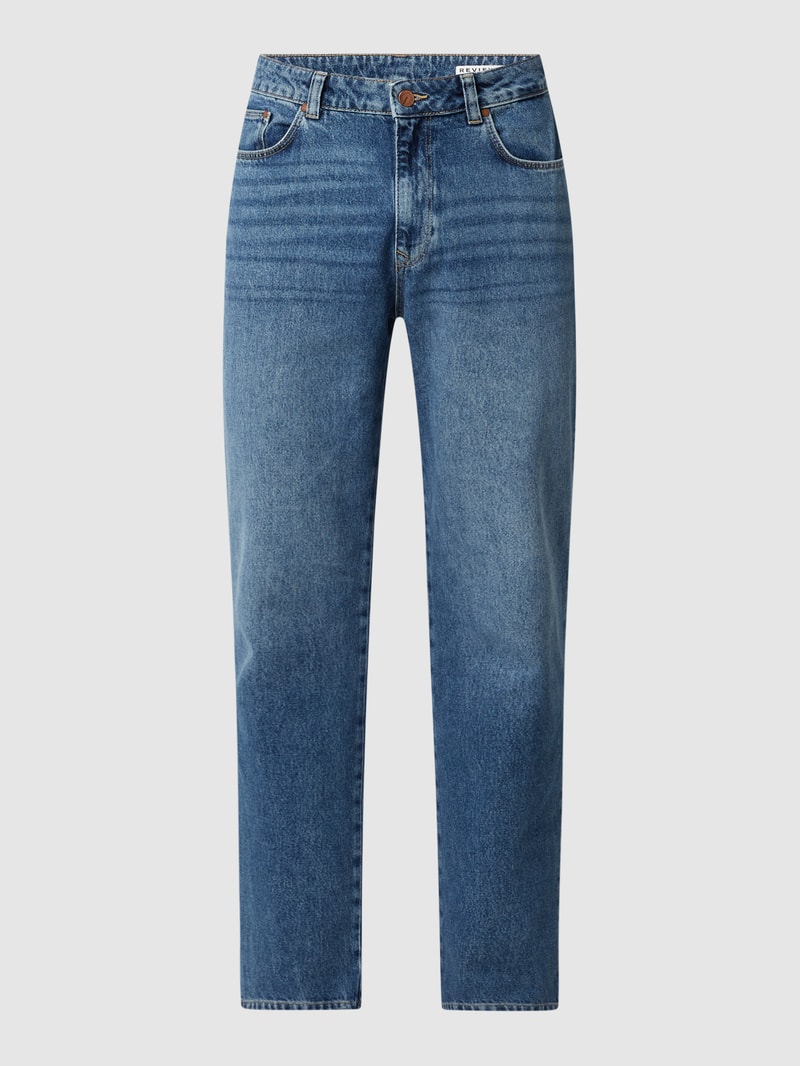 Baggy Fit Jeans mit Brand-Detail in blau