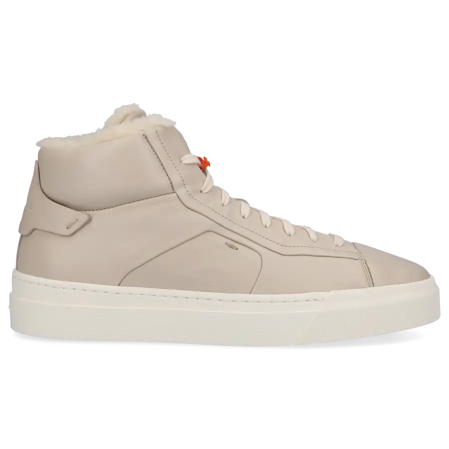 Santoni - Sneaker high 60943 Kalbsleder - grau