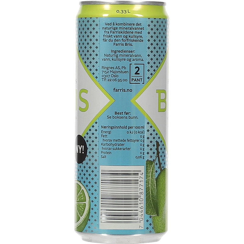 Farris Farris Bris 0,33 l boks pære/lime