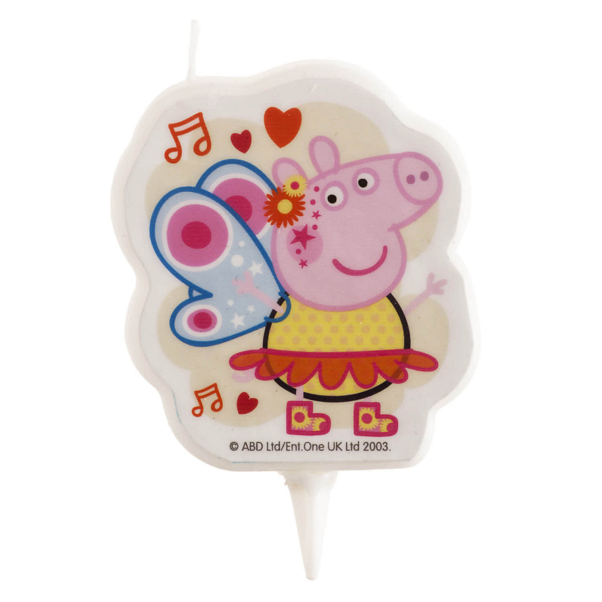 Geburtstagskerze mit Peppa Wutz, 7.5cm
