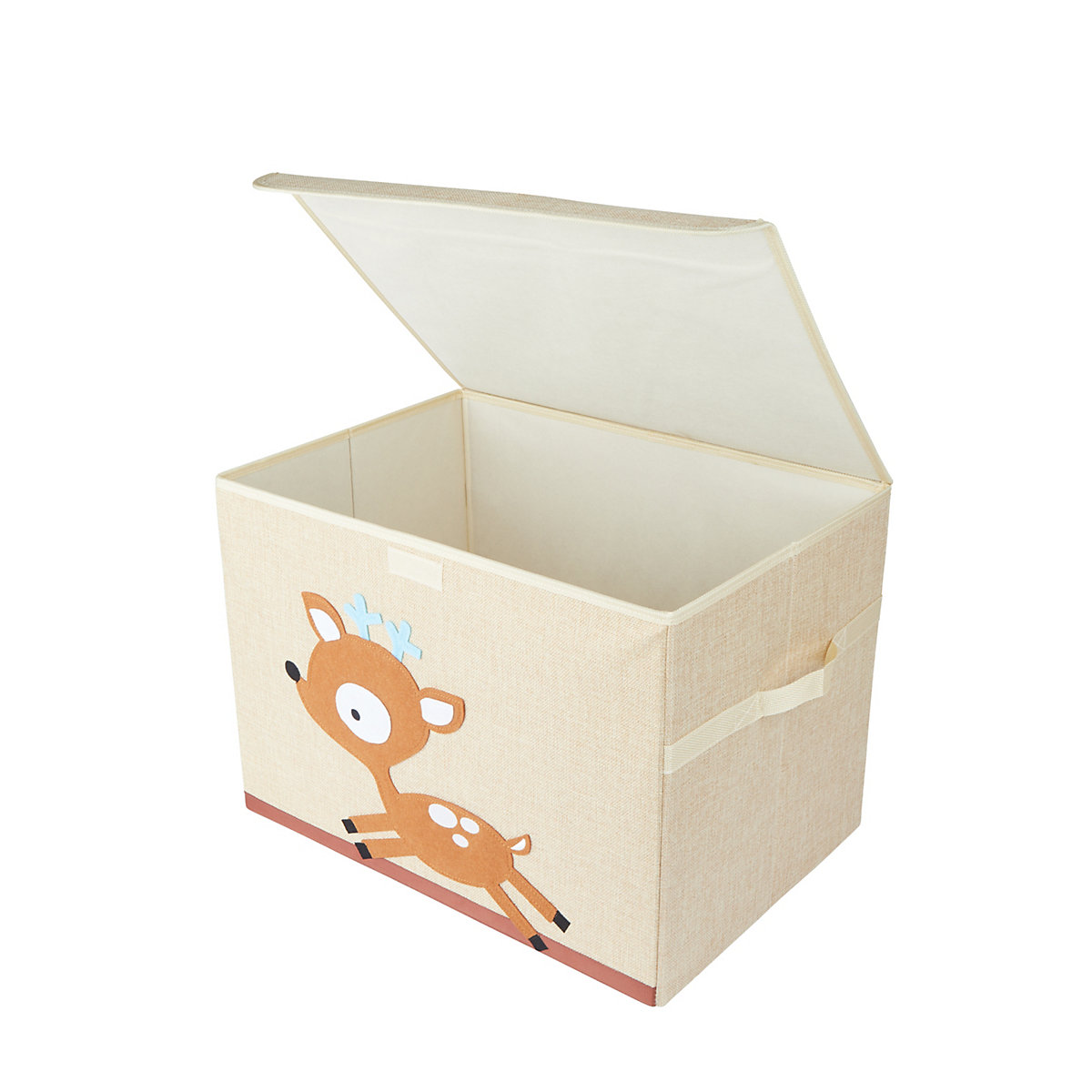Aufbewahrungsbox mit Deckel Kinder Spielzeugkiste 65 L faltbar Staubox Stoffbox Aufbewahrungsboxen
