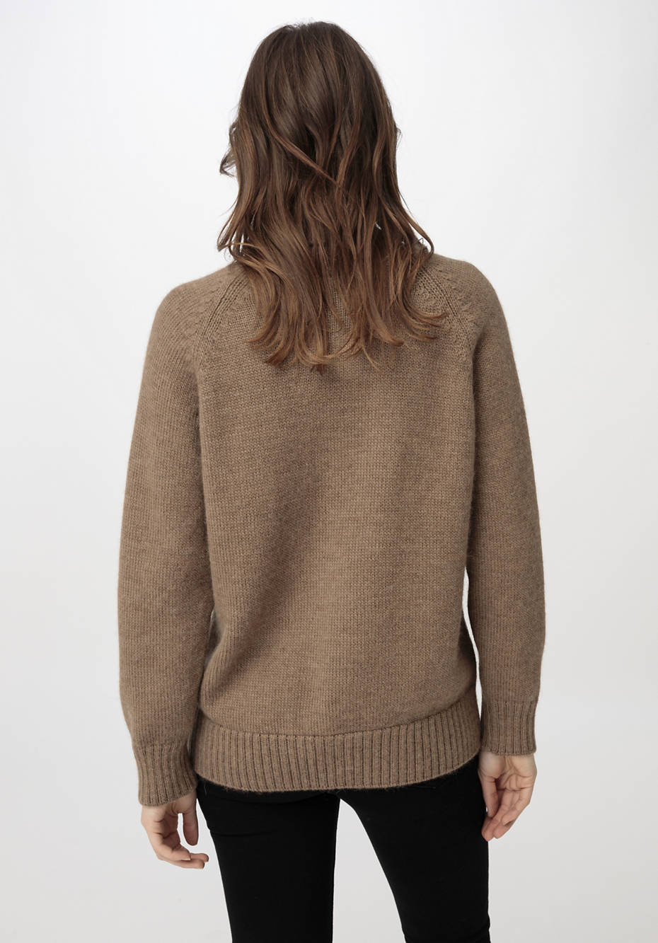 Pullover aus Alpaka mit Bio-Schurwolle