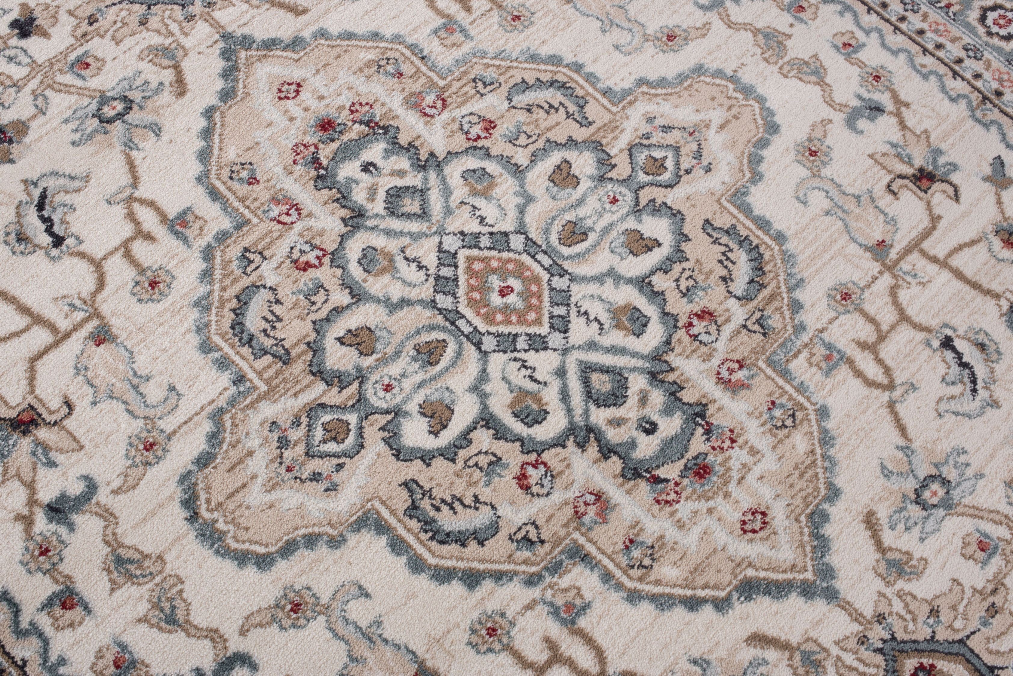 Orientteppich Oriente Teppich - Traditioneller Teppich Orient Beige, Mazovia, 60 x 100 cm, Geeignet für Fußbodenheizung, Pflegeleicht, Wohnzimmerteppich