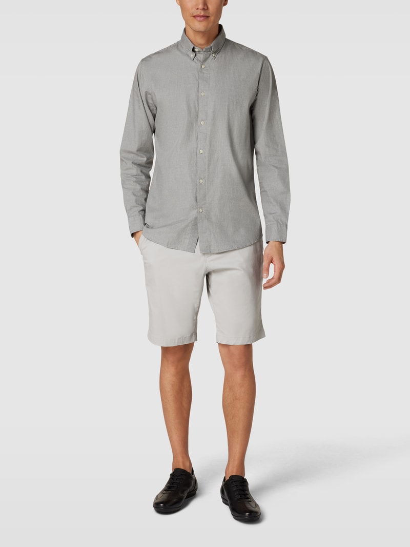 Chino-Shorts mit französischen Eingrifftaschen Modell 'HARLEM' in hellgrau