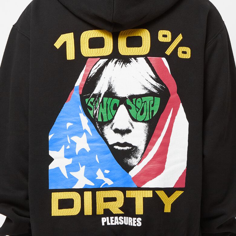 Pleasures Dirty Hoodie Black