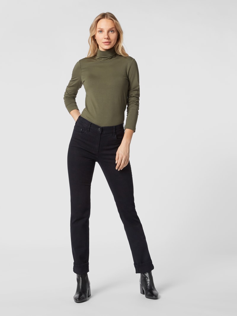 Rinsed Washed Comfort S Fit Jeans Modell CARLA in schwarz