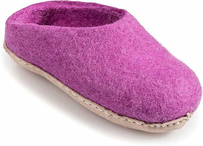 NATURLING Hausschuhe lila/pink Filz-Hüttenhausschuh wärmend, Beere