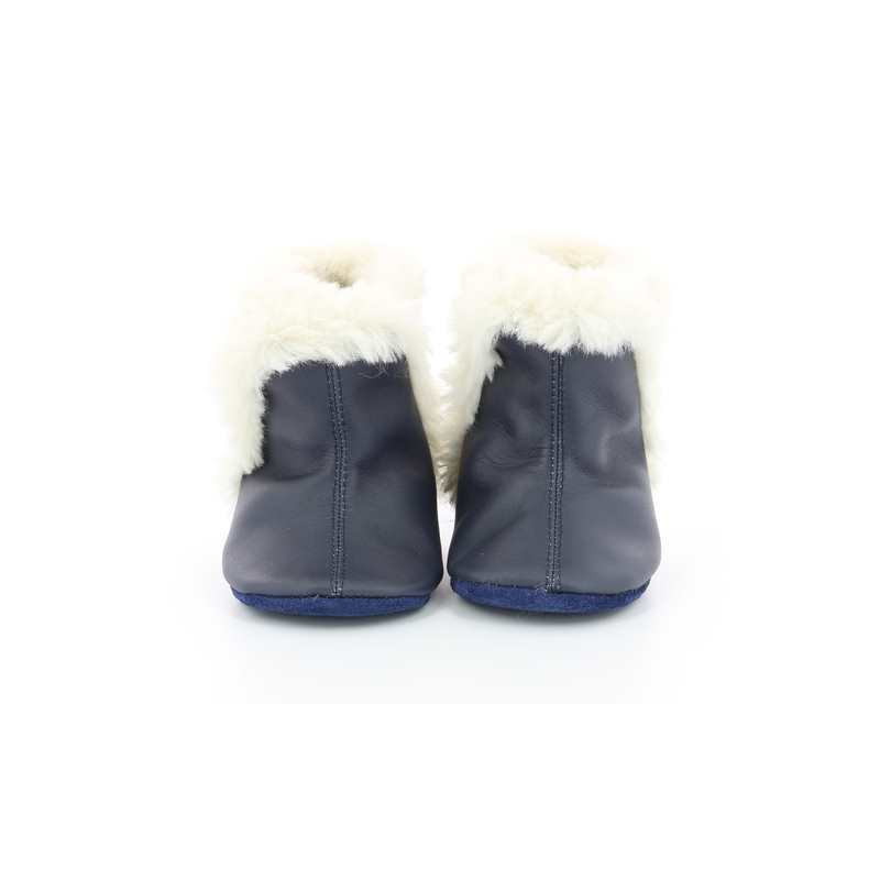 Chaussons cuir Bootie