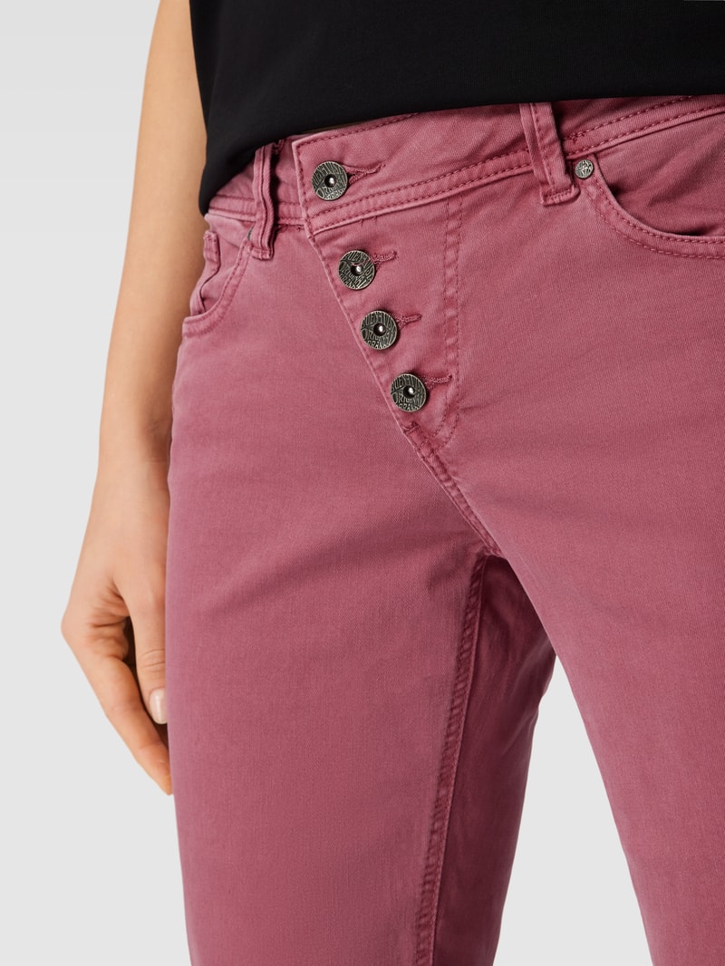 Jeans mit 5-Pocket-Design Modell 'MALIBU' in altrosa