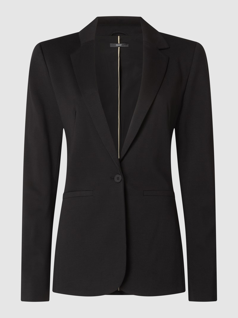 Blazer aus Jersey in schwarz