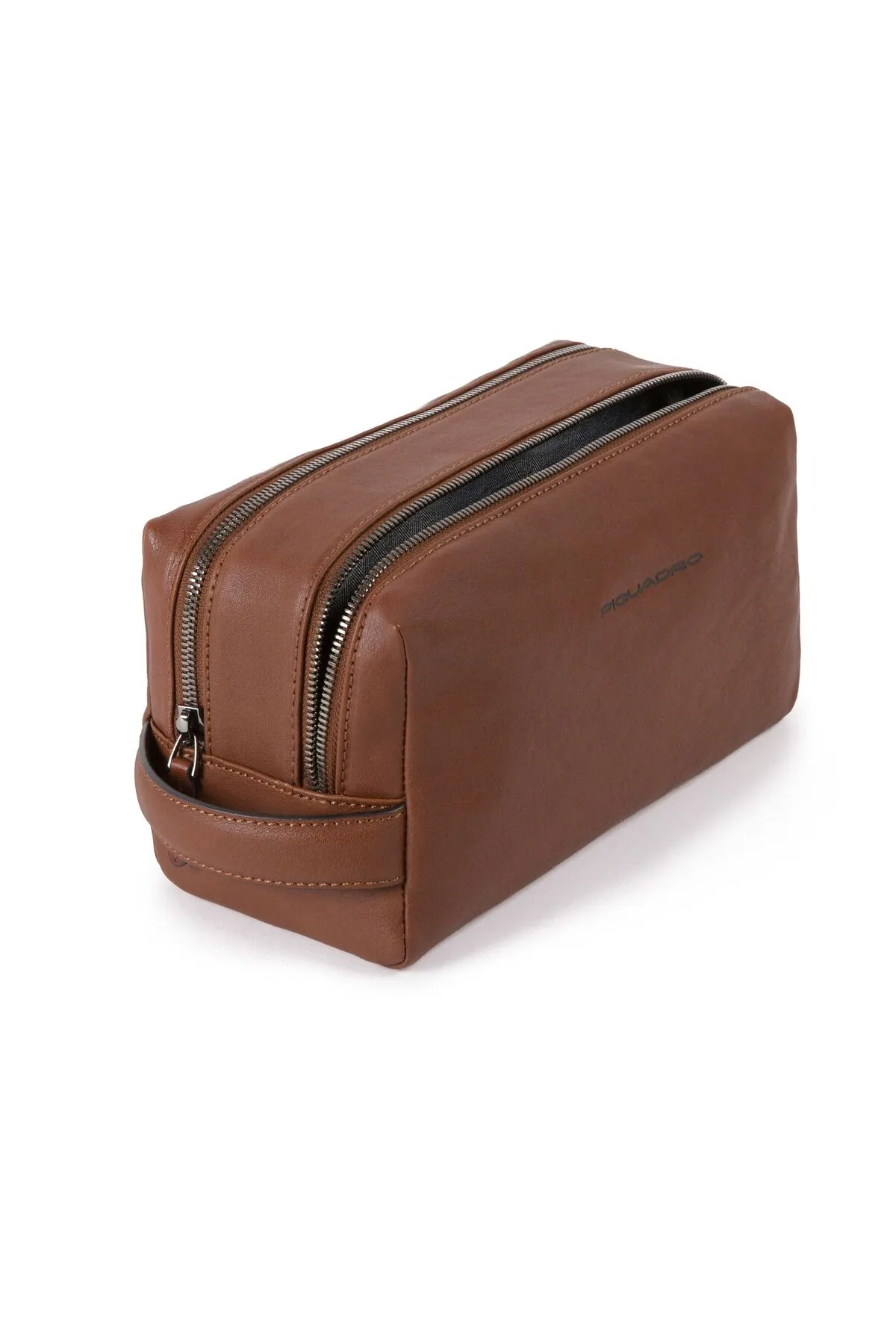 PIQUADRO  Black Square Kulturbeutel Leder 25 cm