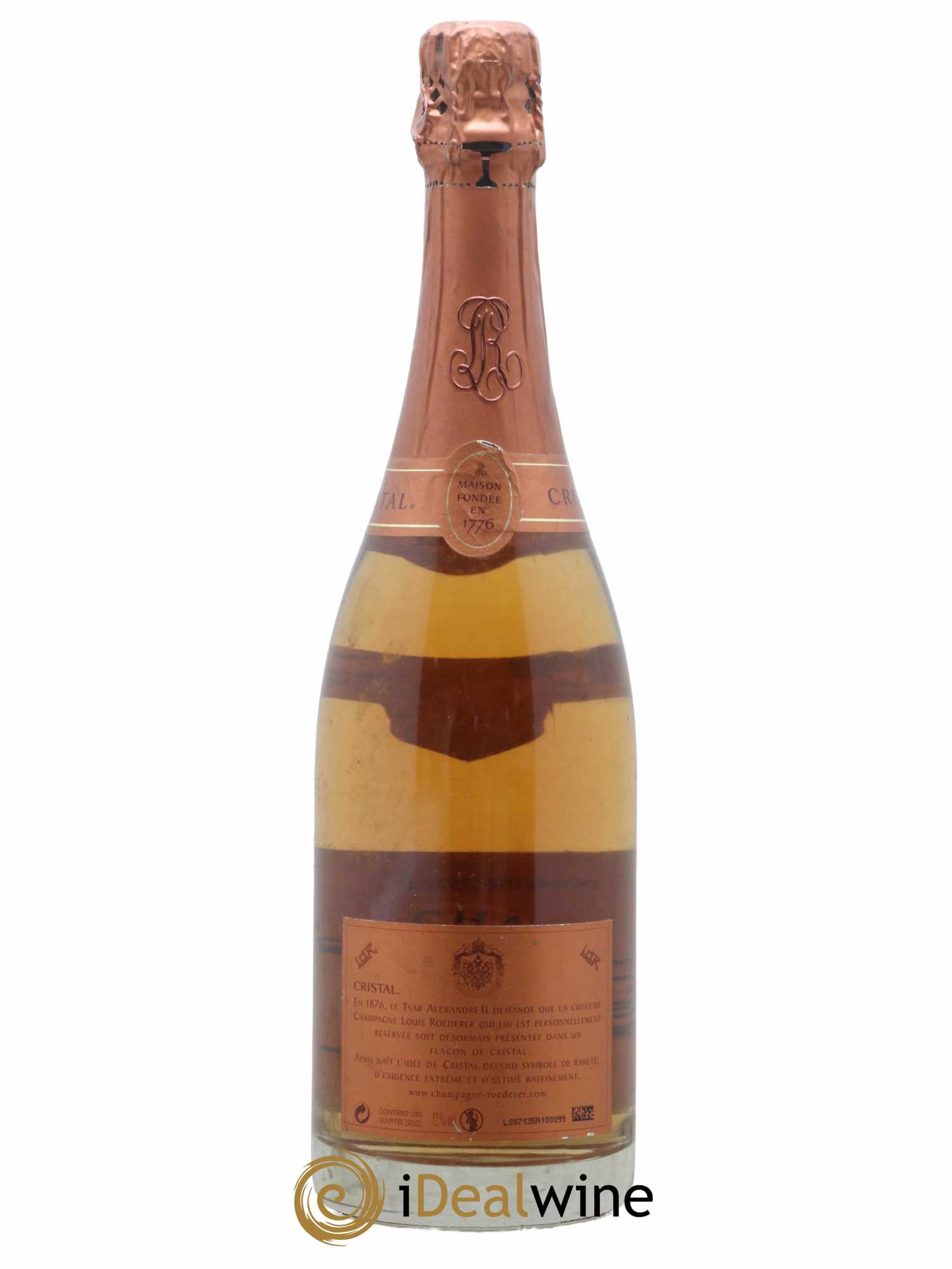 Cristal Louis Roederer  2002 - Lot de 1 Bouteille