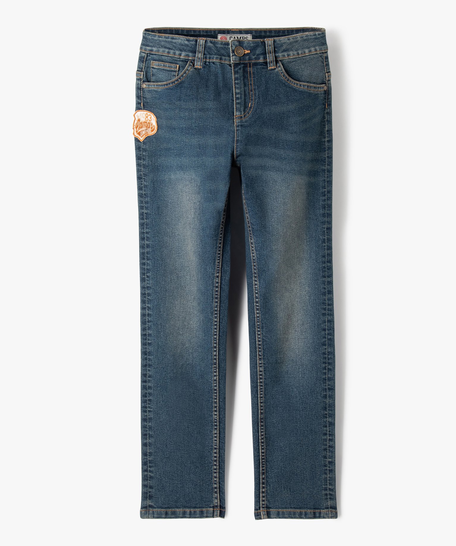 Jean Regular délavé Garçon - Camps United denim | GEMO