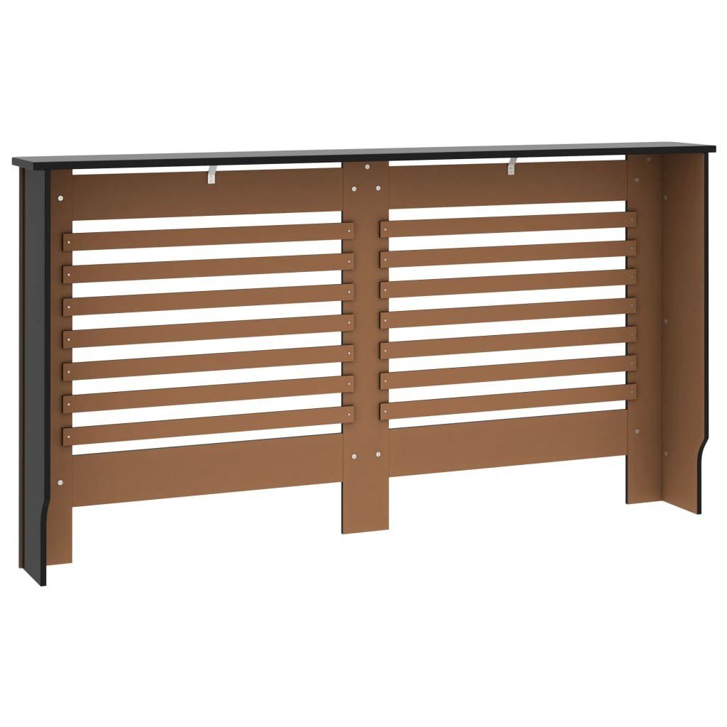 vidaXL Heizkörper-Wäschetrockner Heizkörperverkleidung Schwarz 152 x 19 x 81 cm MDF