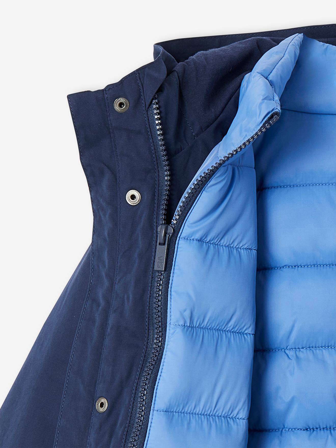 Vertbaudet Jungen 3-in-1-Jacke mit Recycling-Polyester - marine