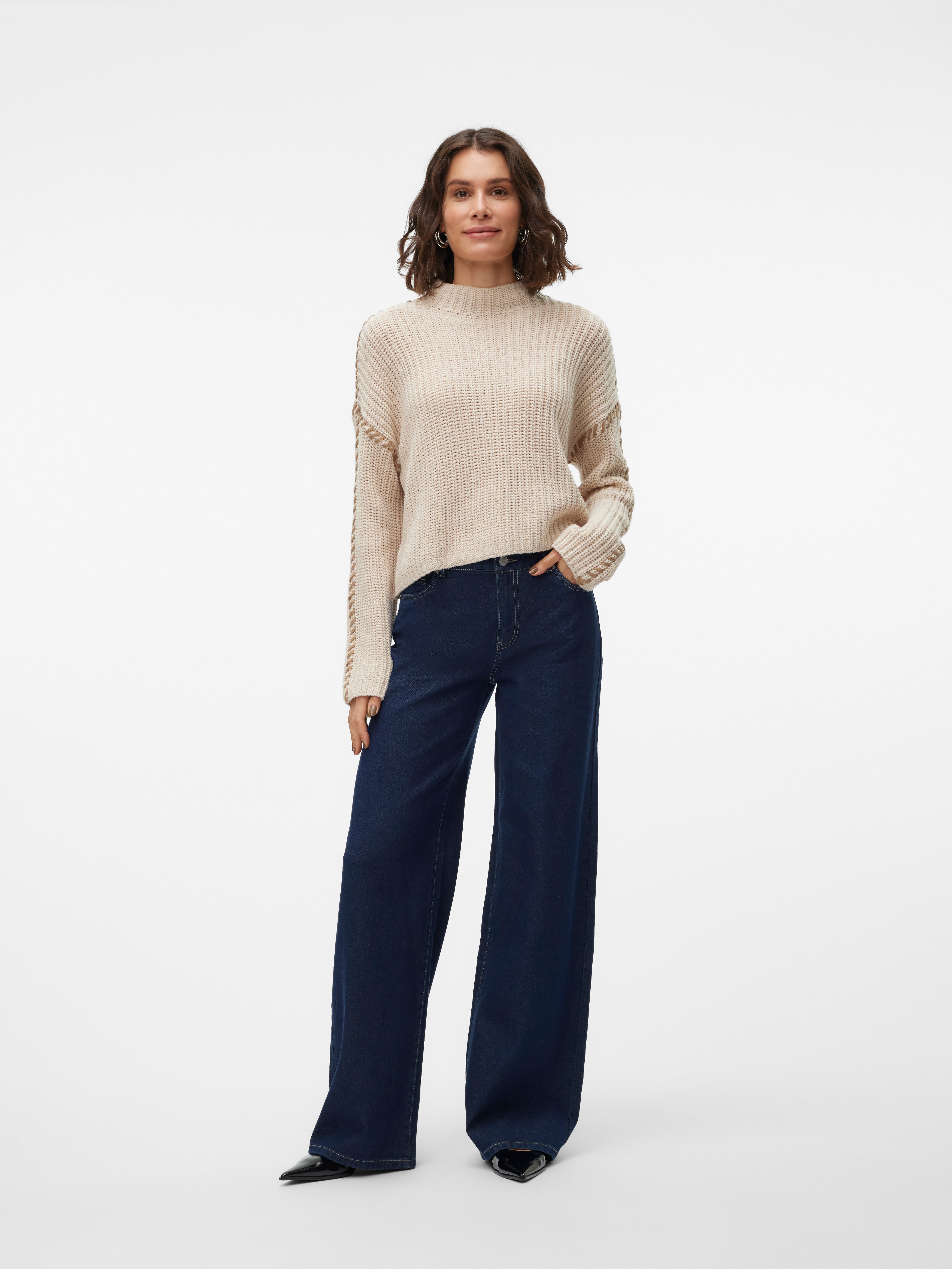 VMREMY Mittlere Taille Weit geschnitten Jeans