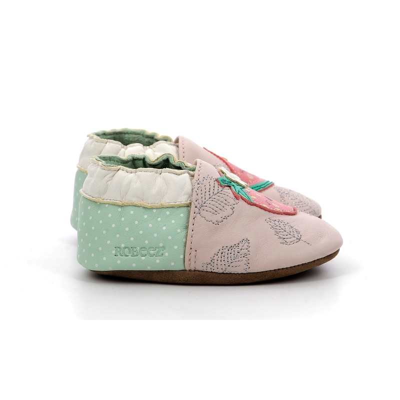 Chaussons cuir tannage vegetal Fruit's Party