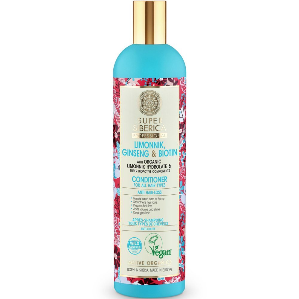 Natura Sibérica Après-Shampoing Schisandra et Ginseng Soin Capillaire Anti-Chute