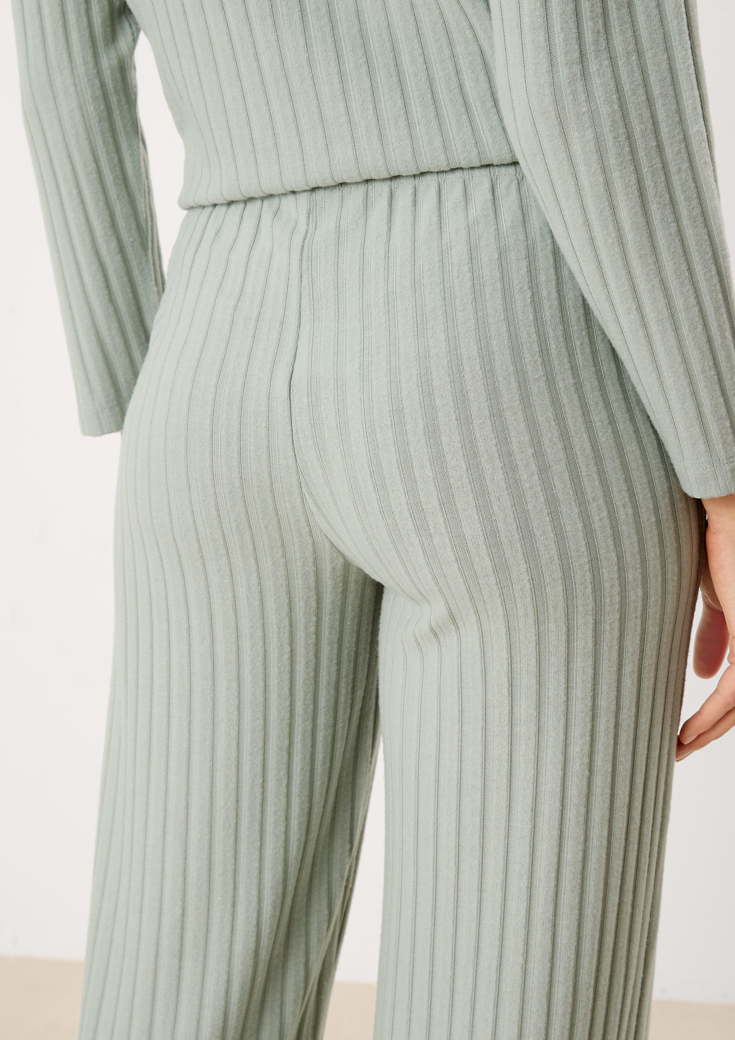 Loungehose mit Rippstruktur  6006275-7900