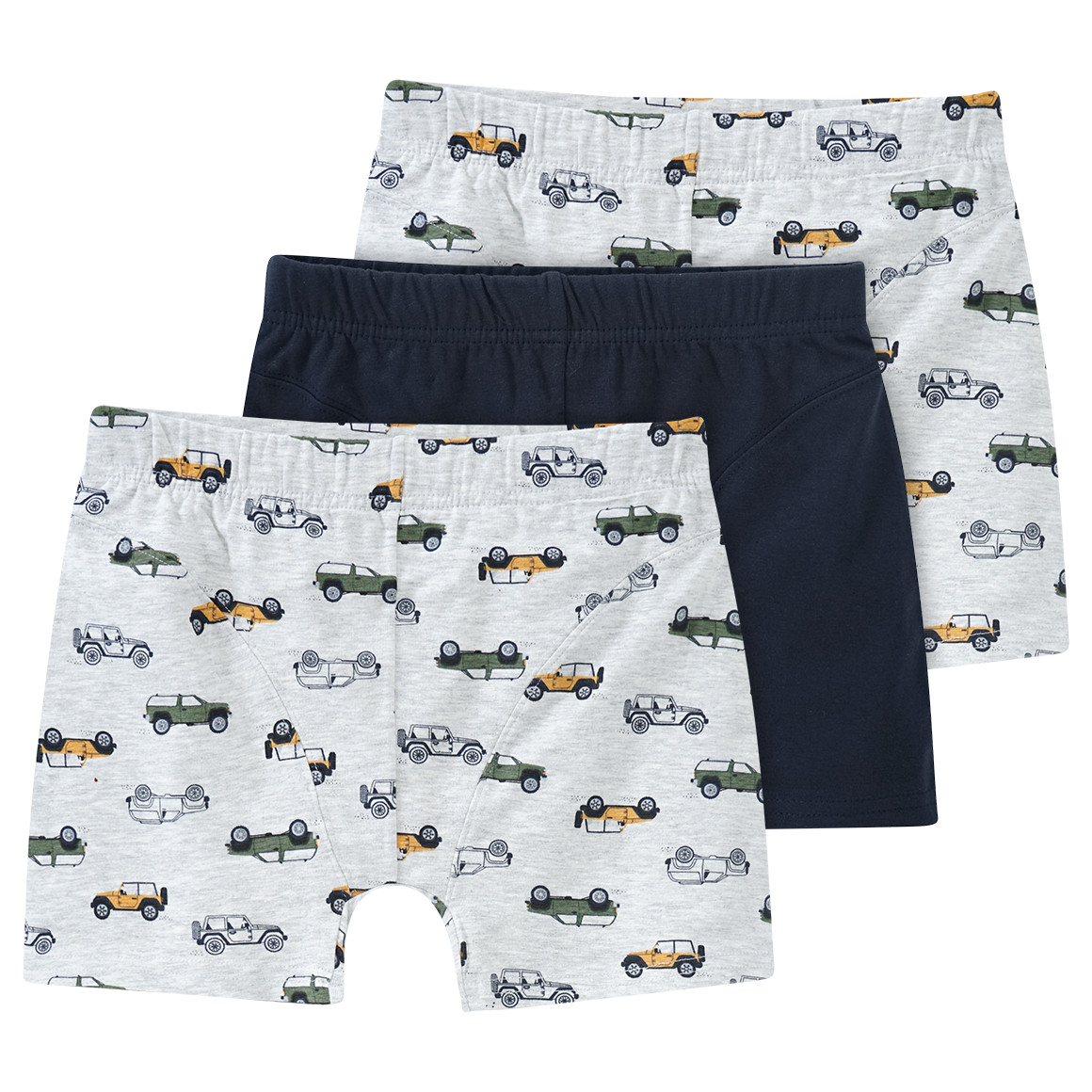 3 Jungen Boxer in verschiedenen Dessins