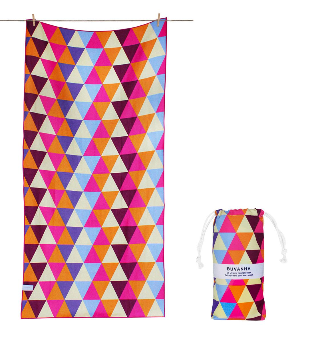 Buvanha Reisehandtuch 200 x 90 CM - Marrakech
