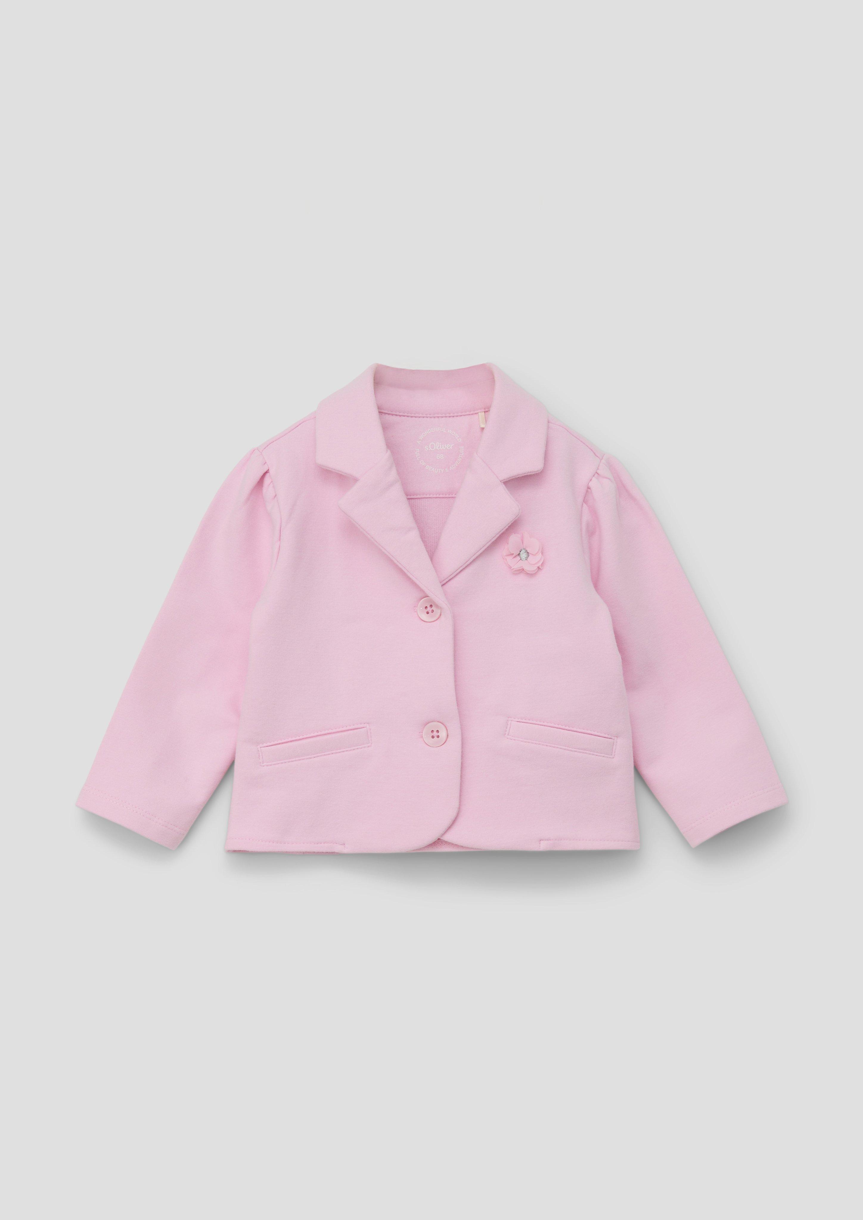 Sweat-Blazer mit Blümchen-Applikation  2145651-4073