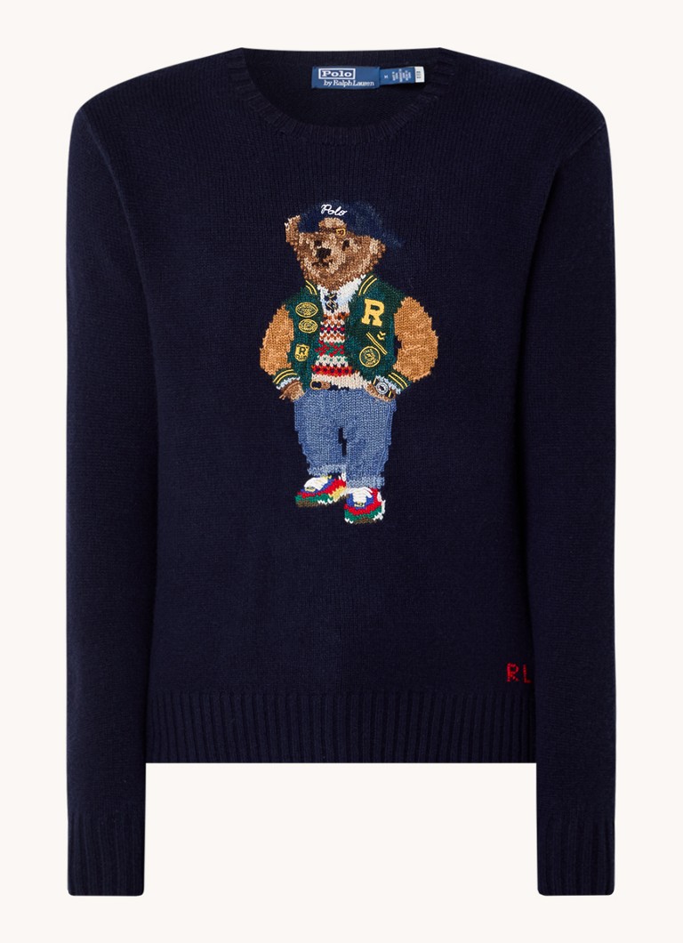 Πουλόβερ Ralph Lauren από λεπτό πλεκτό κασμίρ με πλεκτό σχέδιο