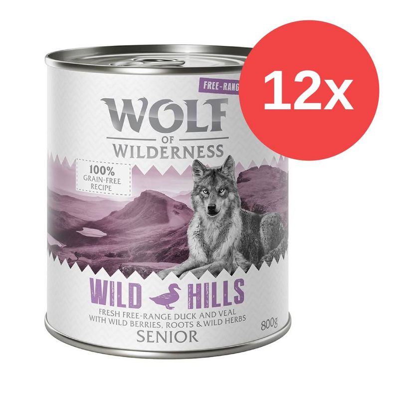 Sparpaket Wolf of Wilderness Freiland-Fleisch Senior 12 x 800 g