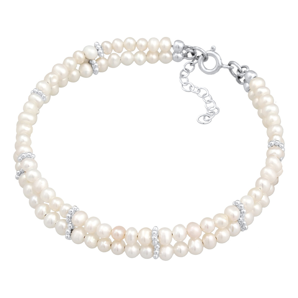 Elli Elli Bracelet Femme Élegante et Simple avec une Perle de Culture d'Eau Douce en A Bracelet