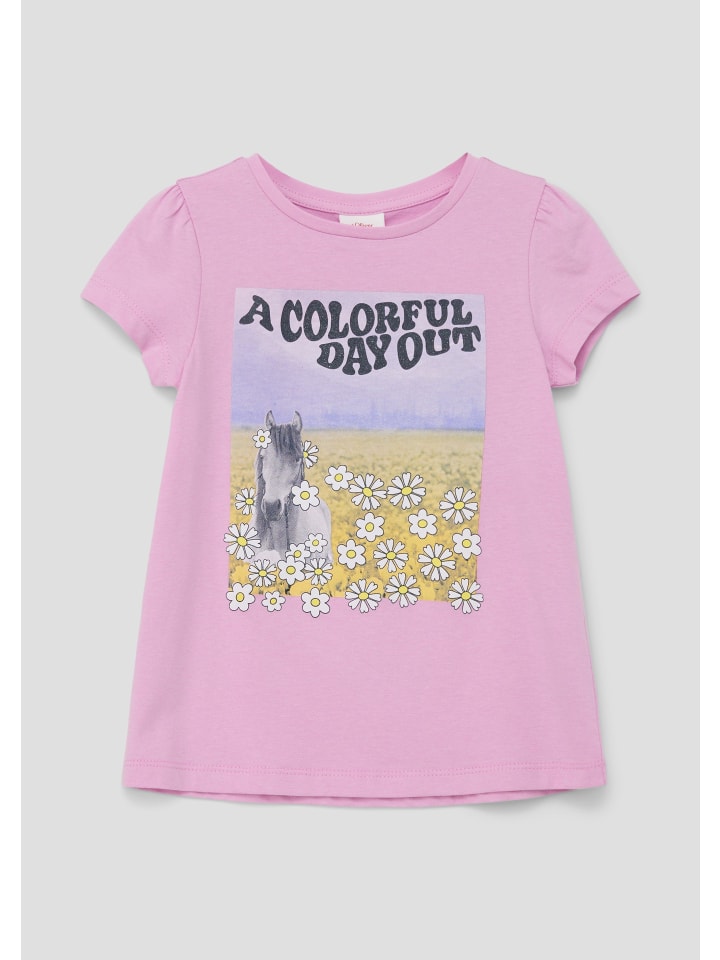 s.Oliver T-Shirt kurzarm in Pink günstig kaufen