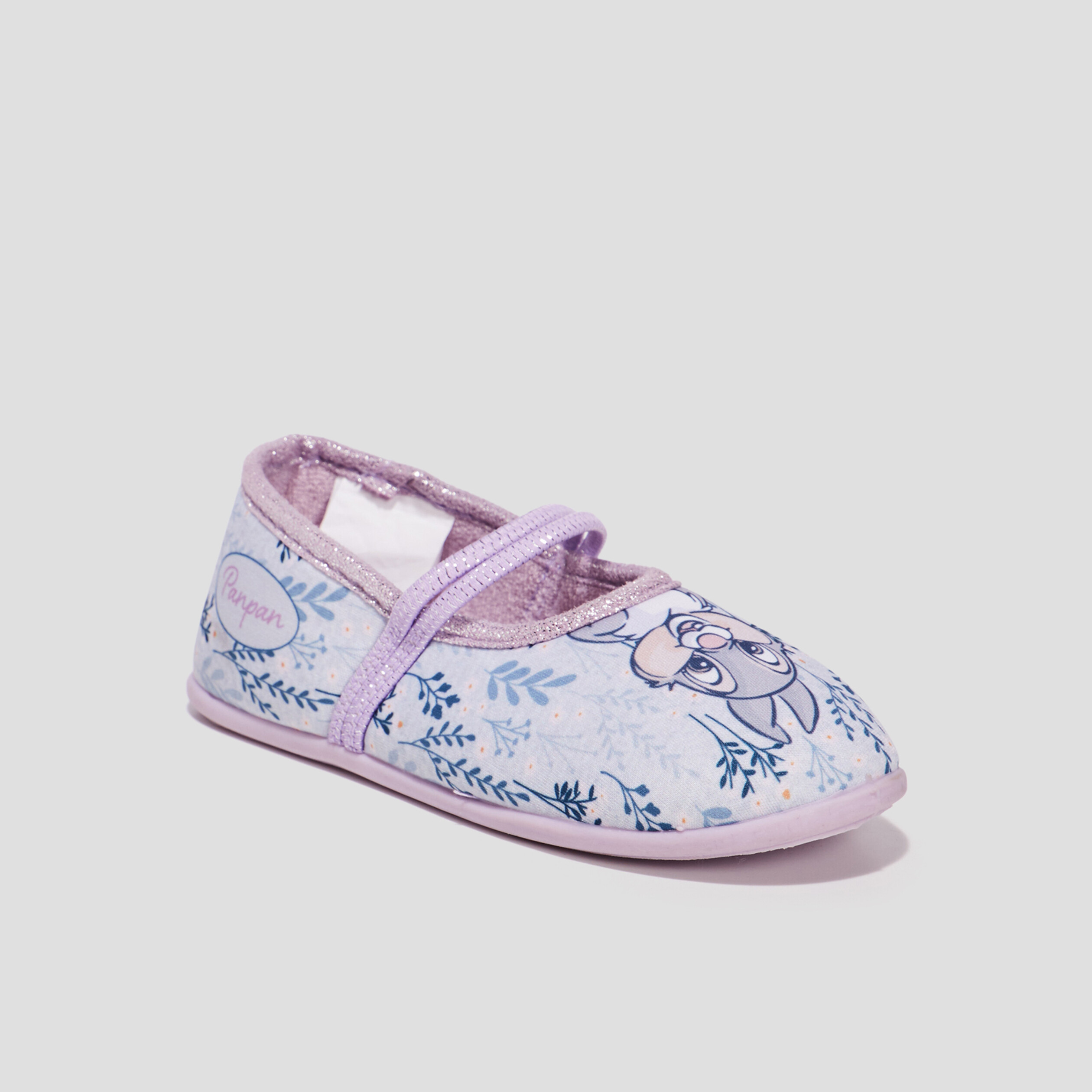 Chaussons ballerines Bambi mauve fille | La Halle