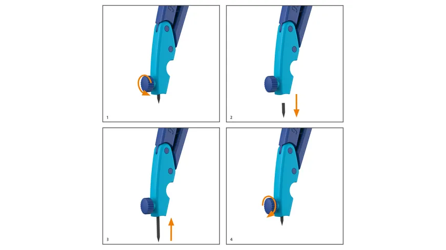 Pelikan griffix® Zirkel Blau mit Spitzenschutz