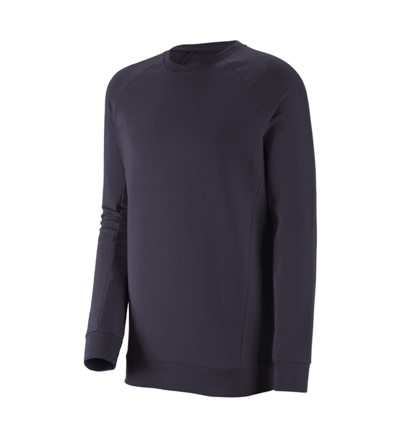 e.s. Sweatshirt cotton stretch, long fit