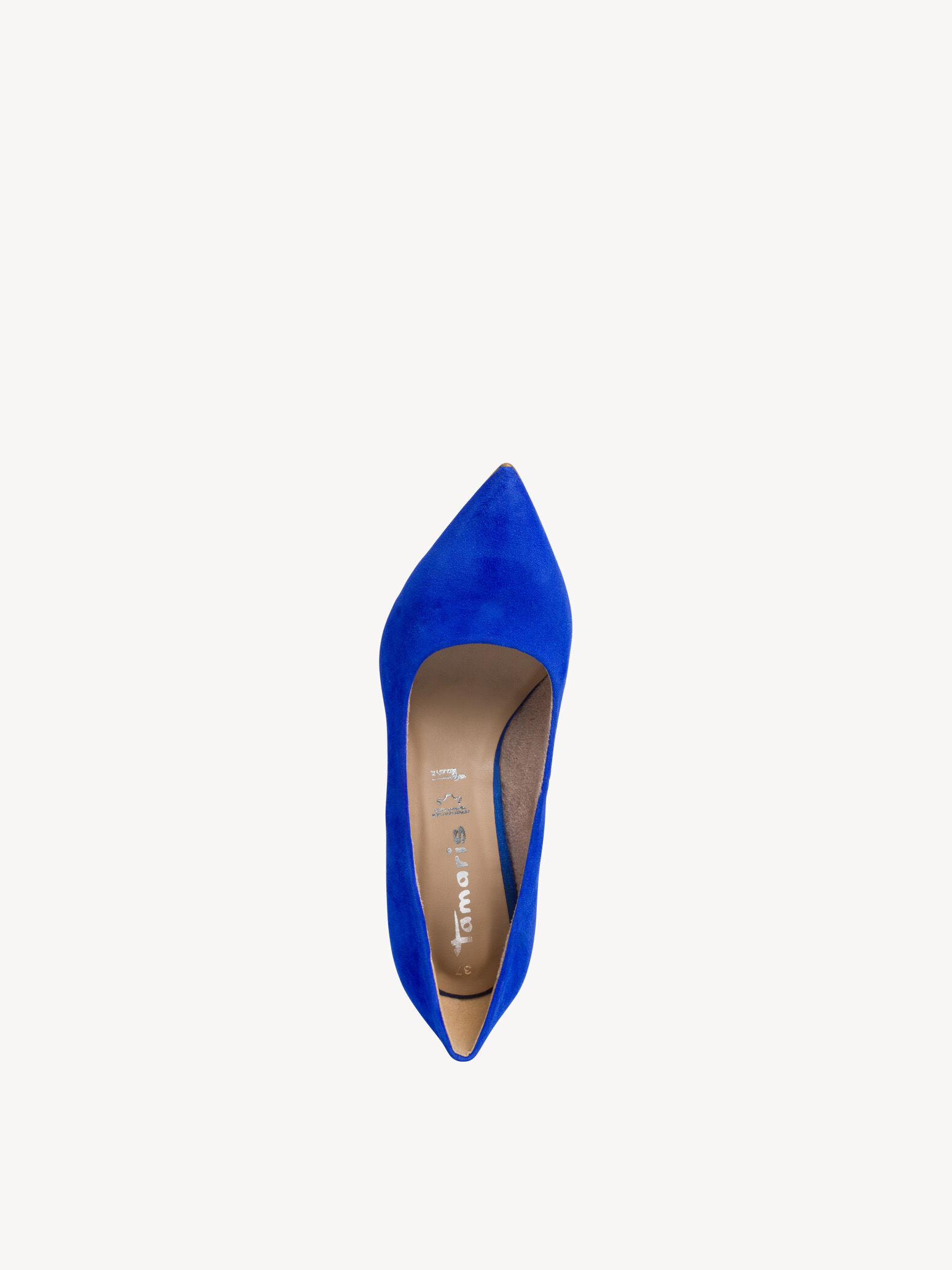 Escarpin en cuir - bleu