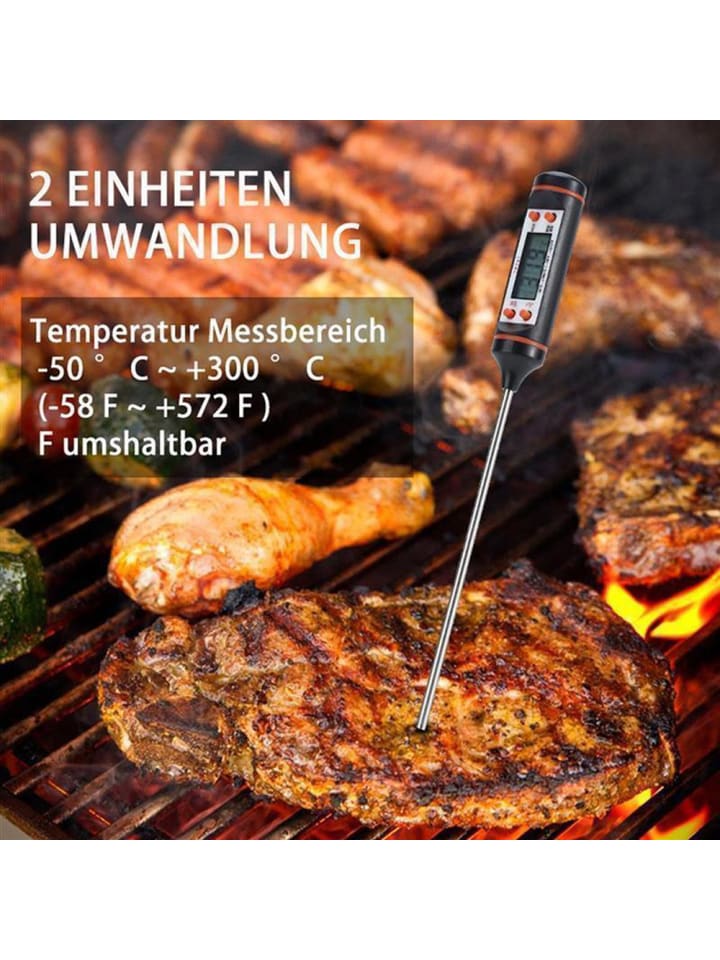 Intirilife Elektronisches Thermometer in SCHWARZ günstig kaufen onesize