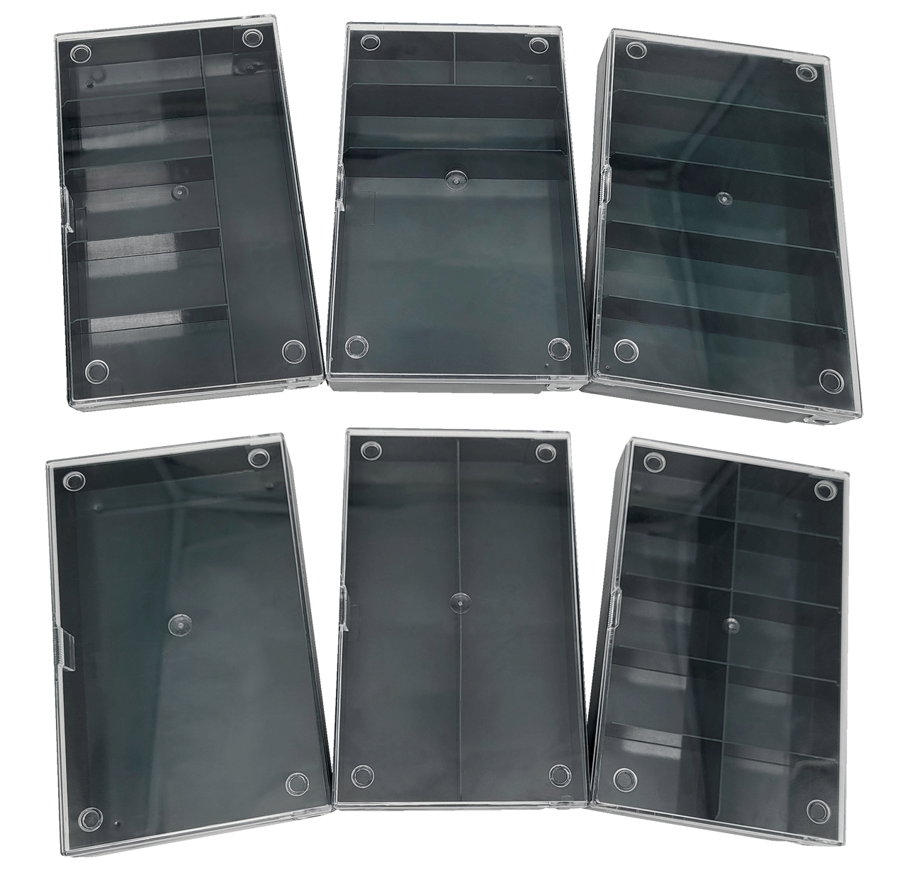 Berger & Schröter Sortimentskasten-Set 6 Stück, 164 x 31 x 101 mm verschiedene Unterteilungen