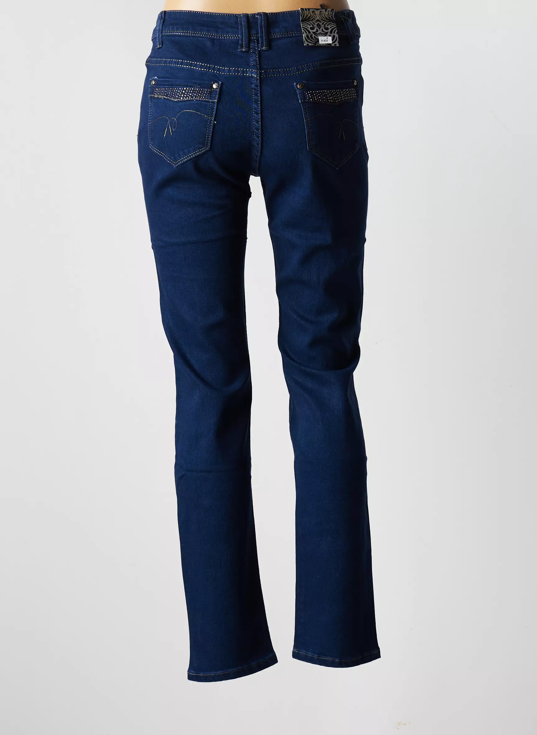 X Max Jeans Coupe Slim Femme couleur bleu