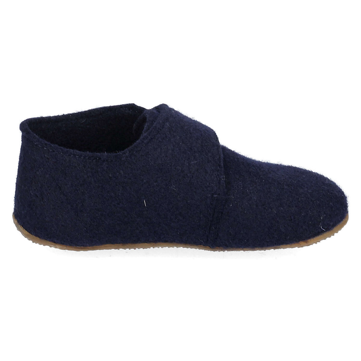 Babyklettschuh Filz unifarben Nachtblau Ballerinas