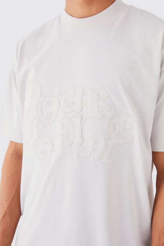Oversized Raw Applique T-shirt