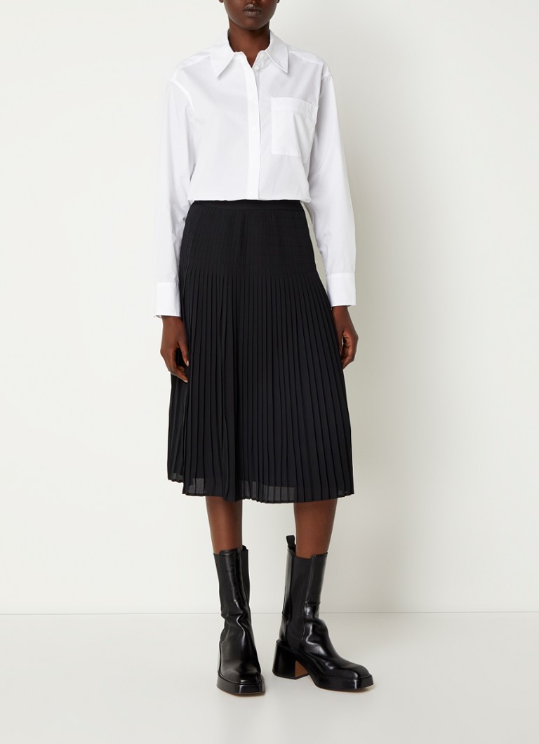 Blusa di Claudie Pierlot Calisson con taschino sul petto e ricamo logo