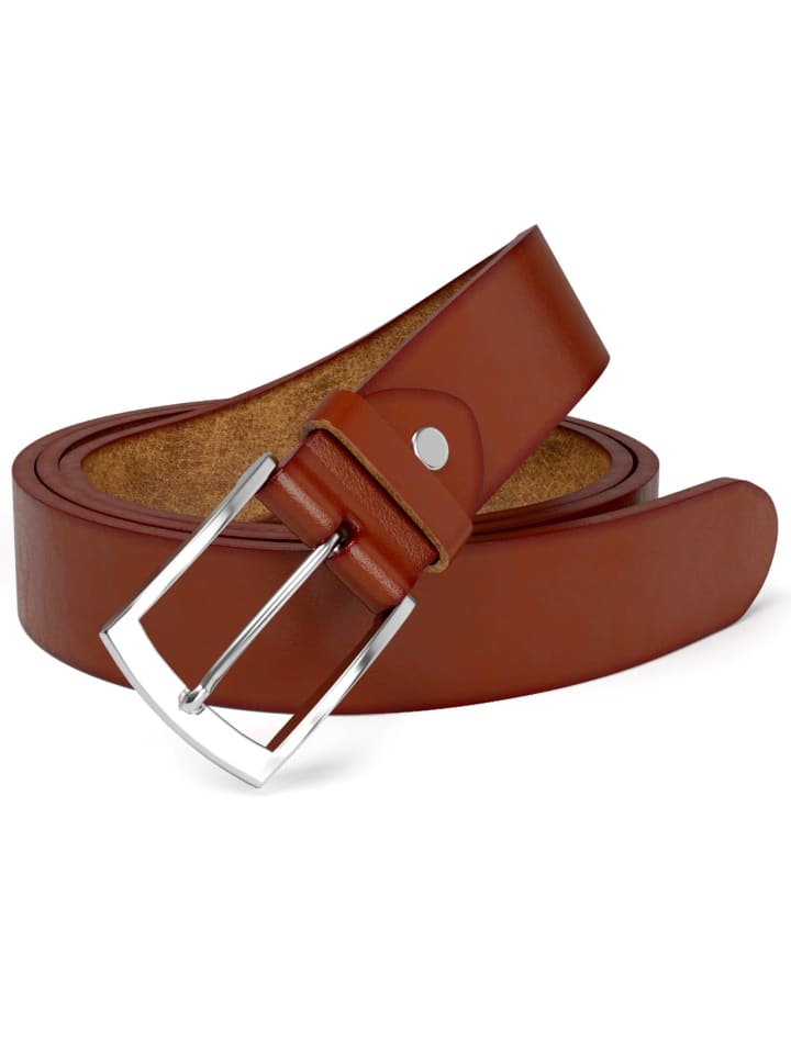 Kmisso Gürtel in Cognac Brown günstig kaufen 105 cm