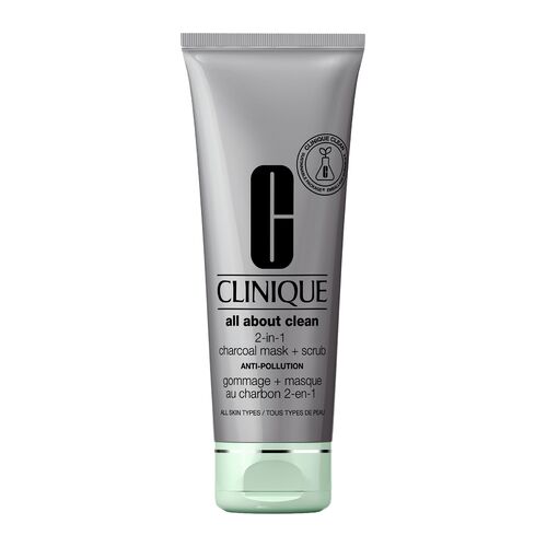 Clinique All About Clean Mască cu cărbune 2 în 1 + Exfoliant 100 ml