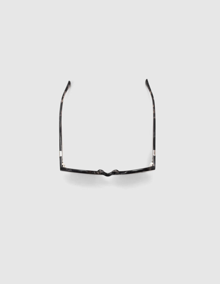 Lunettes solaires grises écailles style papillon Femme