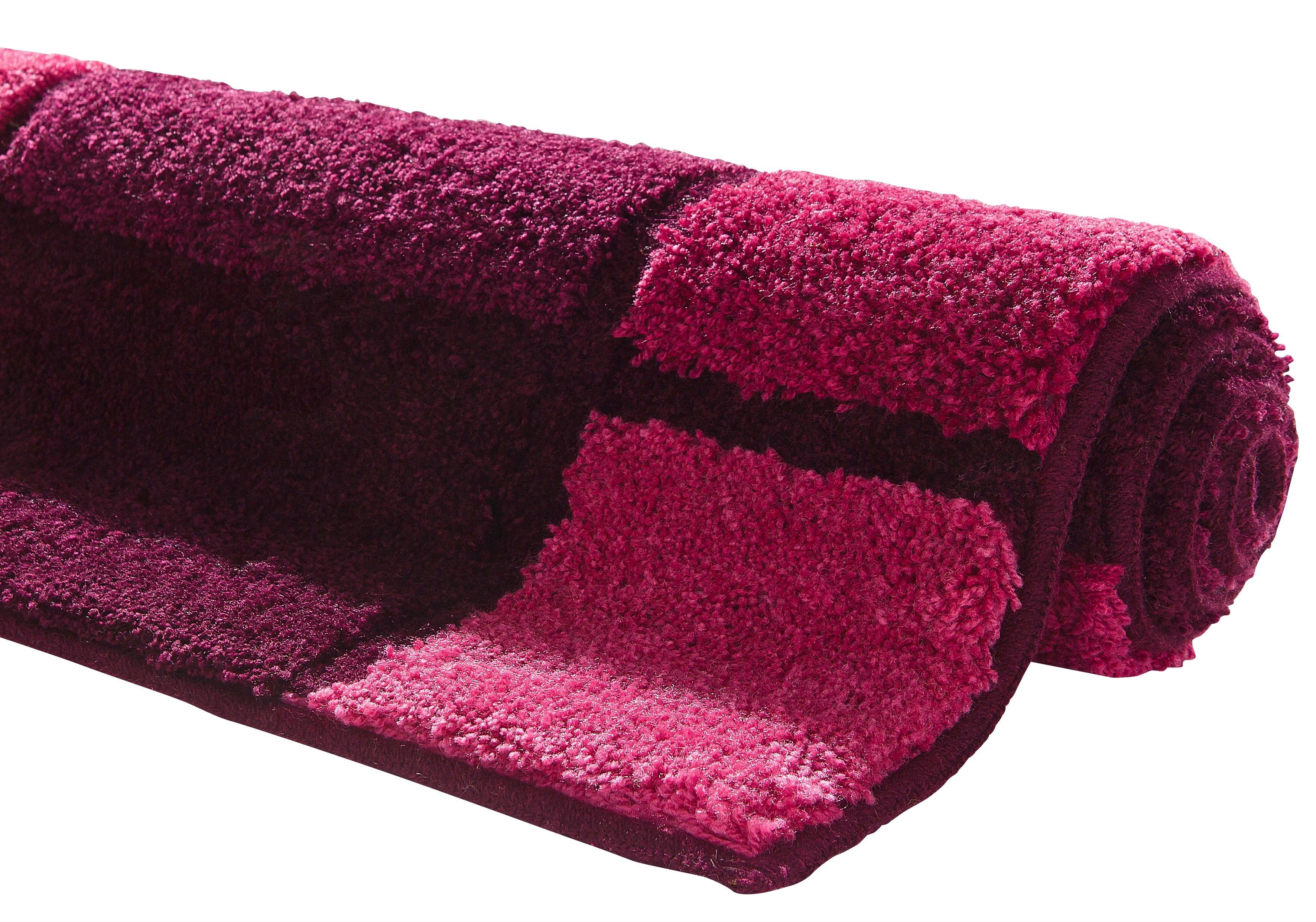 Badematte Adra Grund, Höhe 24 mm, rutschhemmend beschichtet, Polyacryl, rechteckig, besonders dichter Flor